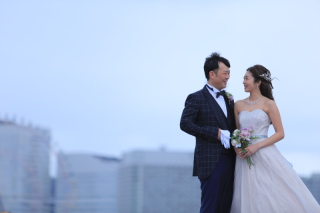 洋装ロケーション撮影・大桟橋