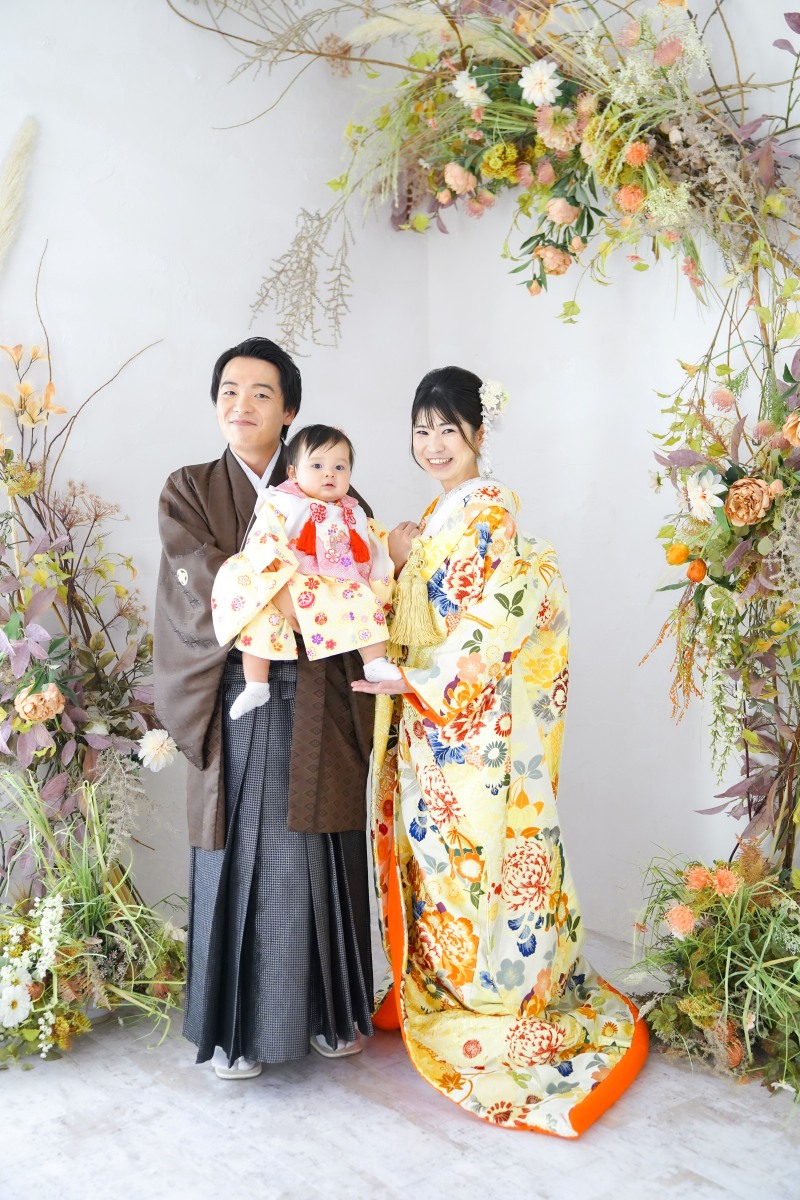 ご家族3人で撮影スタート!