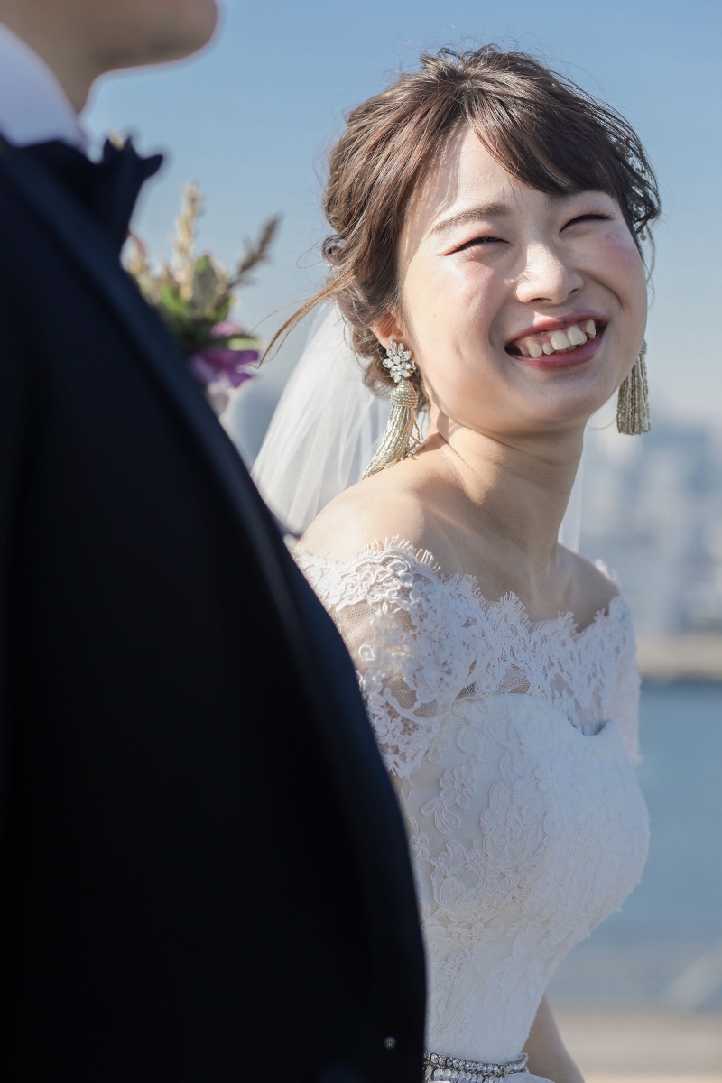 ニコニコの笑顔で