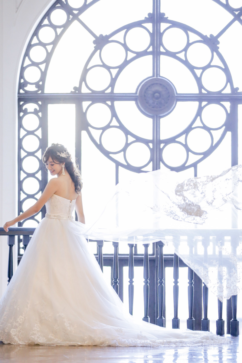 ふんわりベールショットも。