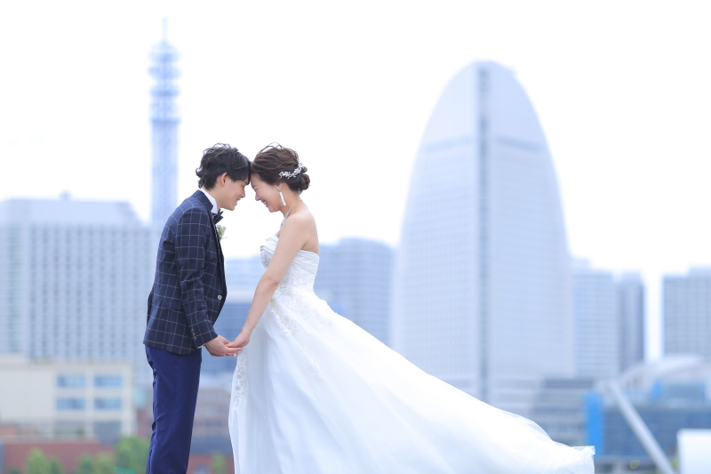 おでこを合わせる♪