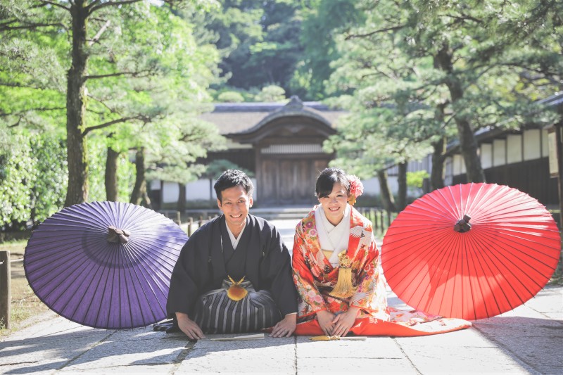 お2人揃って和装らしく☆
