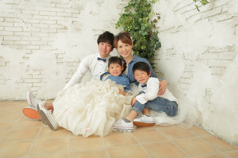 洋装家族撮影