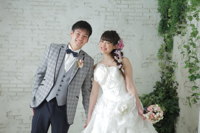 仲良く笑顔で寄り添いショット!