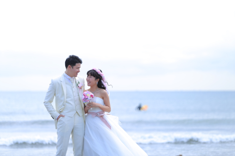 由比ガ浜でのロケーション撮影