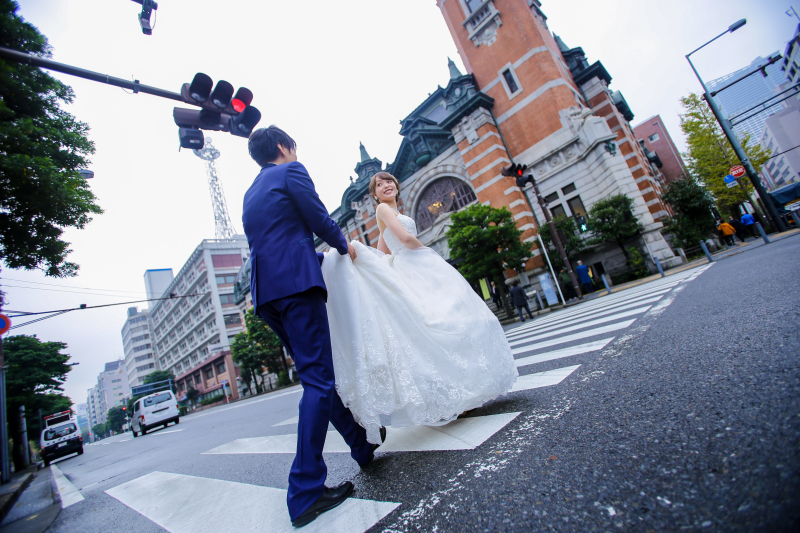 最後は外でお散歩ショットを。