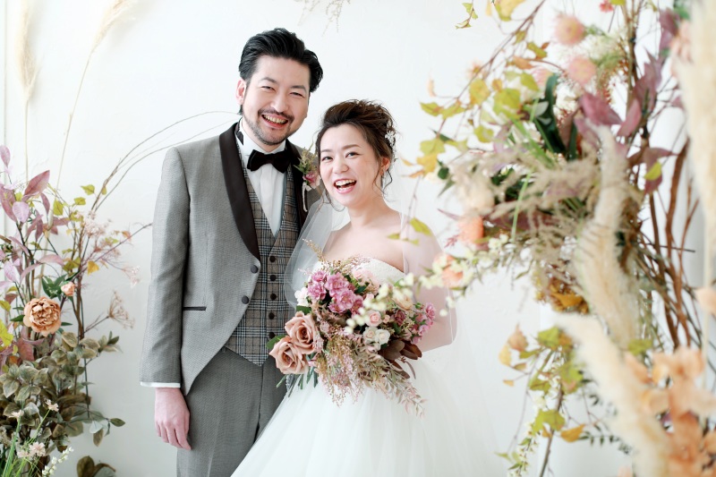 お花の背景を用いて