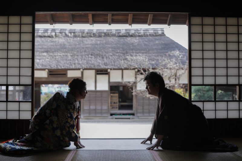 屋敷内お茶室にて