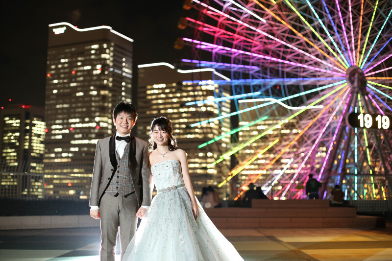 屋上ナイト撮影