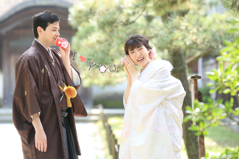 糸電話で伝える I♡YOU