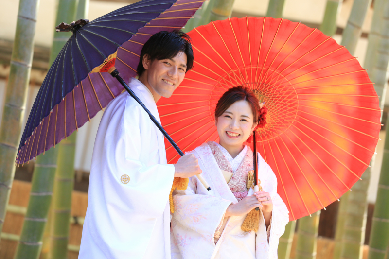 竹林×和傘=ステキ!