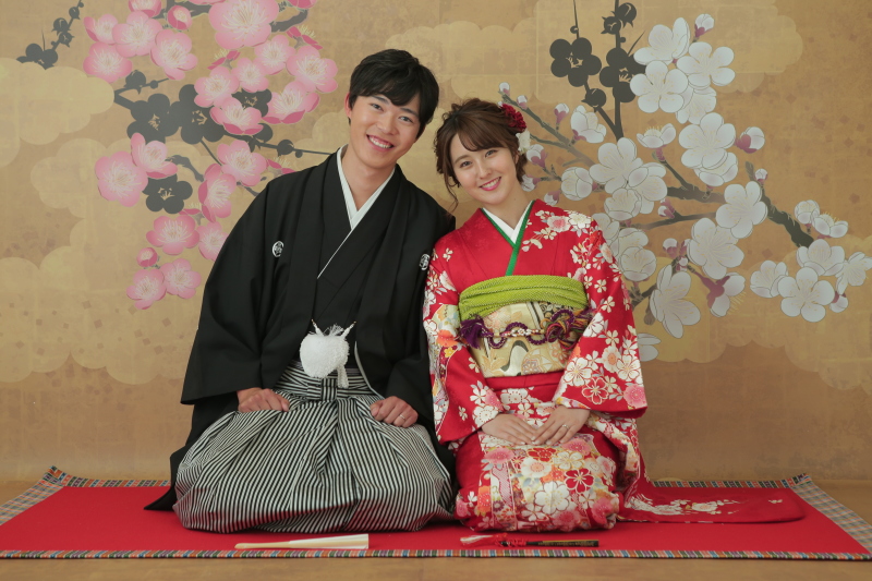 定番正座ポーズ