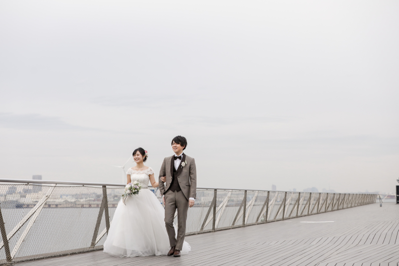 屋上デッキにて