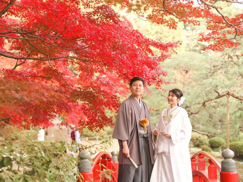 【紅葉ロケ】10月~12月撮影(9月末迄の申し込みで早割)紅葉キャンペーンAプラン◆衣装代込み、100カット付き¥149,000