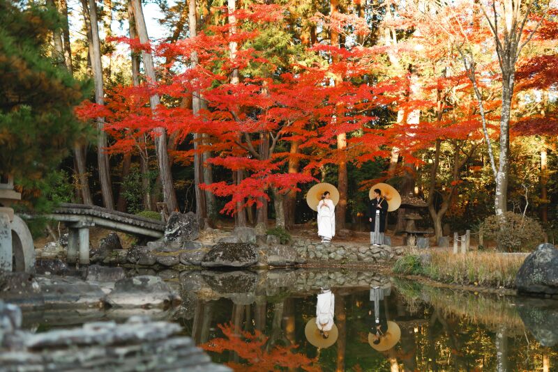 【紅葉ロケ】10月~12月撮影(9月末迄の申し込みで早割)紅葉キャンペーンAプラン◆衣装代込み、100カット付き¥149,000