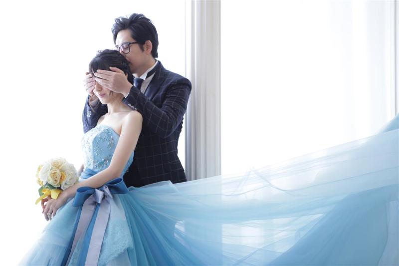 こだわりのポーズが色々撮影できて楽しかった 撮影 日 19年6月10日 クレール幕張新都心店 Claire幕張新都心店 千葉県でフォトウェディング探すならphotorait