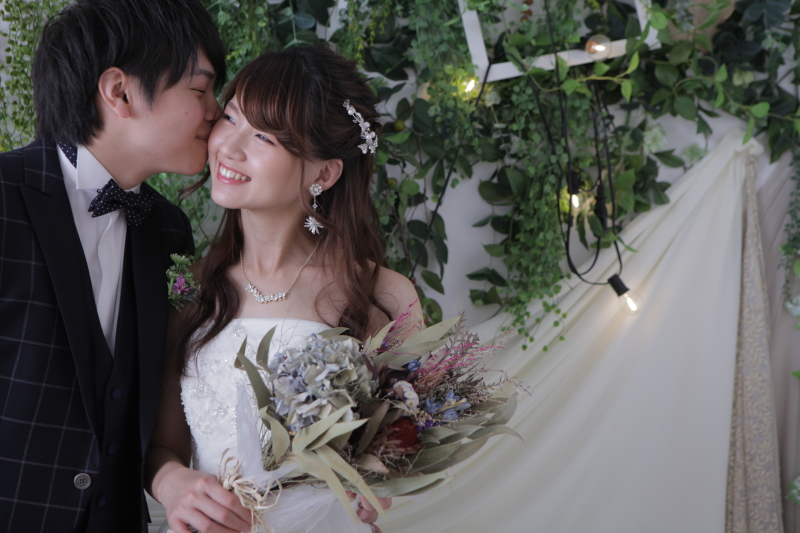 ほっぺにキス