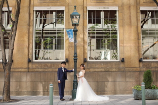 洋装ロケーション撮影