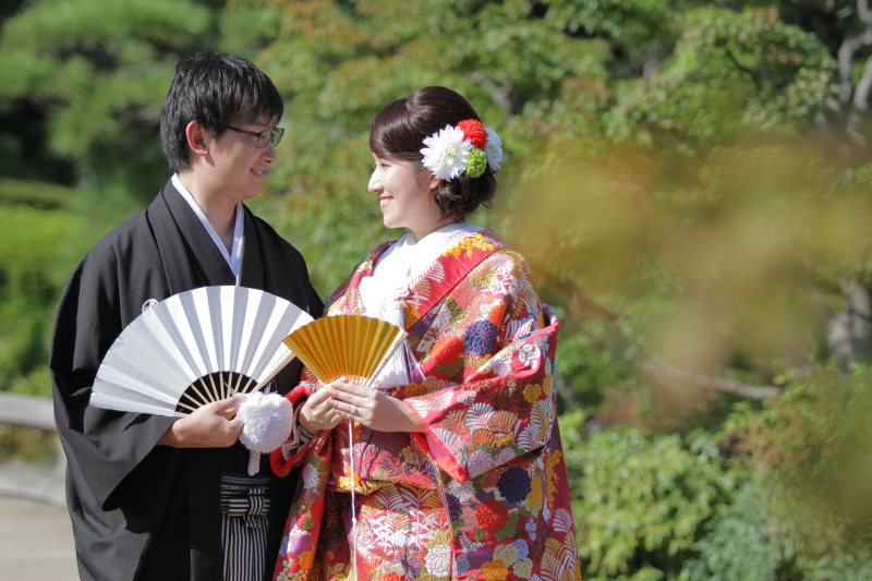和装でロケーション!