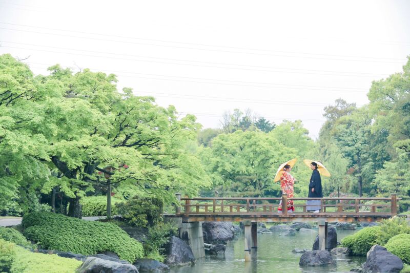 CLAIRE梅田店_庭園で撮影できる