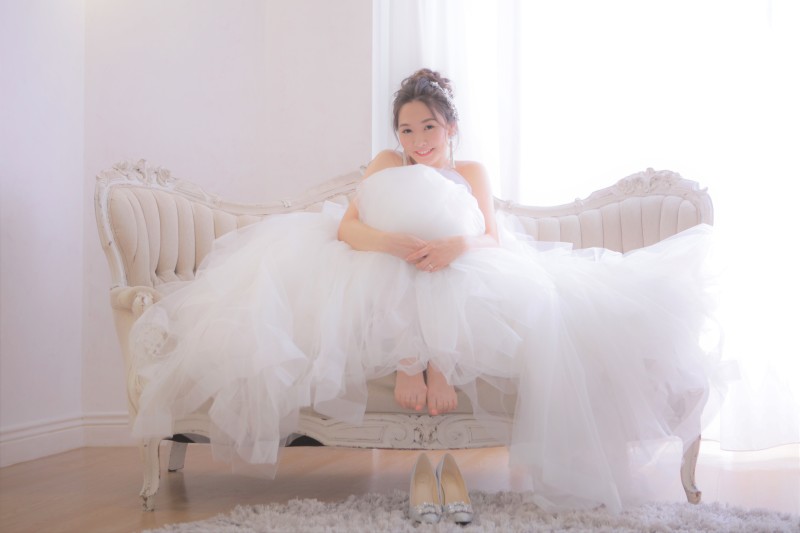 ウェディングドレスは21号までご用意しております