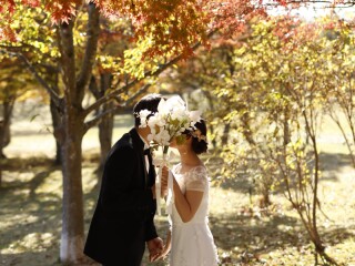 【紅葉ロケ】10月～12月撮影(9月末迄の申込みで早割)紅葉キャンペーンBプラン◆新婦様グレードアップ衣装代込みで&yen;77,000