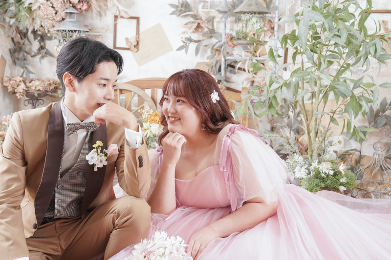 着たいドレスで叶える♡プラスサイズ花嫁向け スタジオ撮影衣装1着・Curvy Weddingプラン〈梅田店限定〉