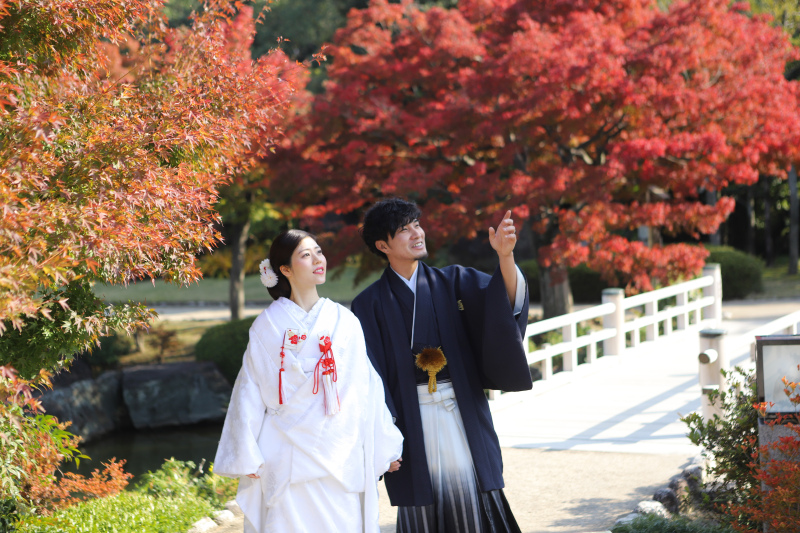 【梅田店限定】大仙公園ロケーション撮影・衣装1着・150カット全データ付きプラン◇衣装選び放題&肌着レンタル&交通費付