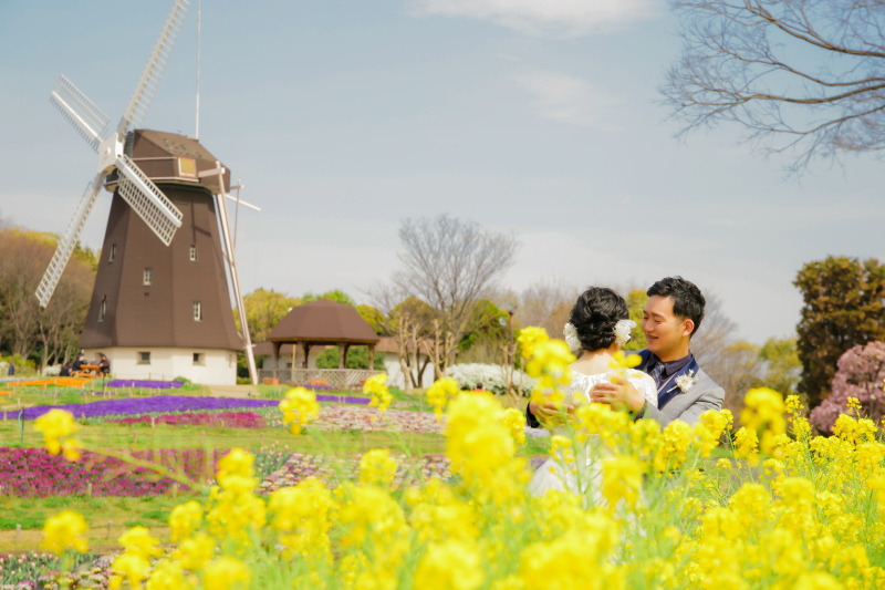 【梅田店限定】鶴見緑地公園ロケーション撮影・衣装1着・150カット全データ付きプラン◇衣装選び放題&肌着レンタル&交通費付