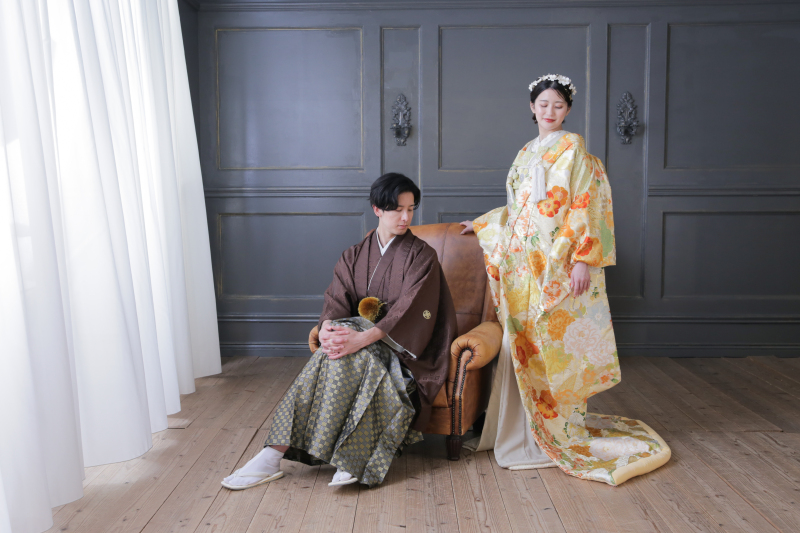 【Photorait限定】10月末までの撮影　お好きな和装をきて庭園＆スタジオで撮影(追加料金なし)　100カットデータ