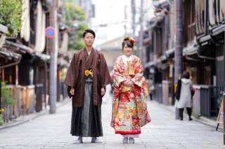 京都の町並みで