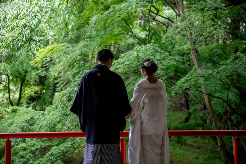 趣のあるお屋敷内にて