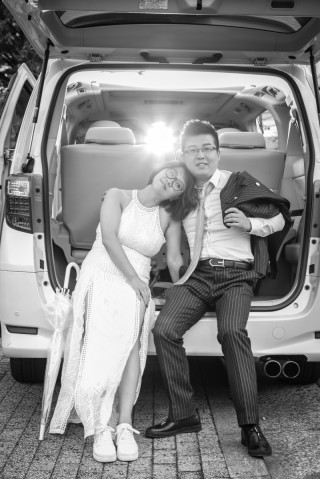 持参したドレスで♪