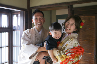 初めての家族写真