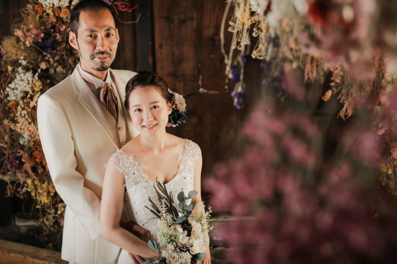 持込のドレスで