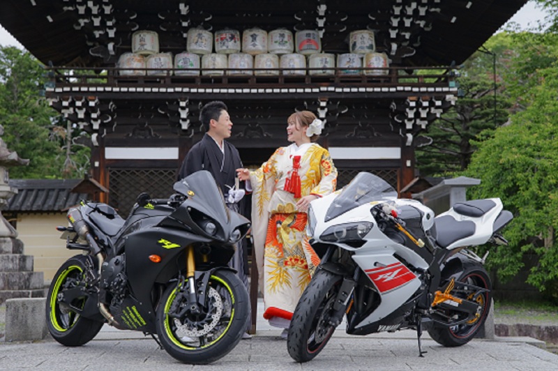 大好きなバイクと一緒に