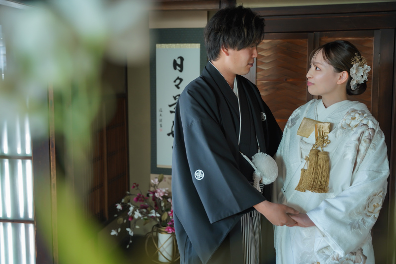 京町家のスタジオで和装撮影