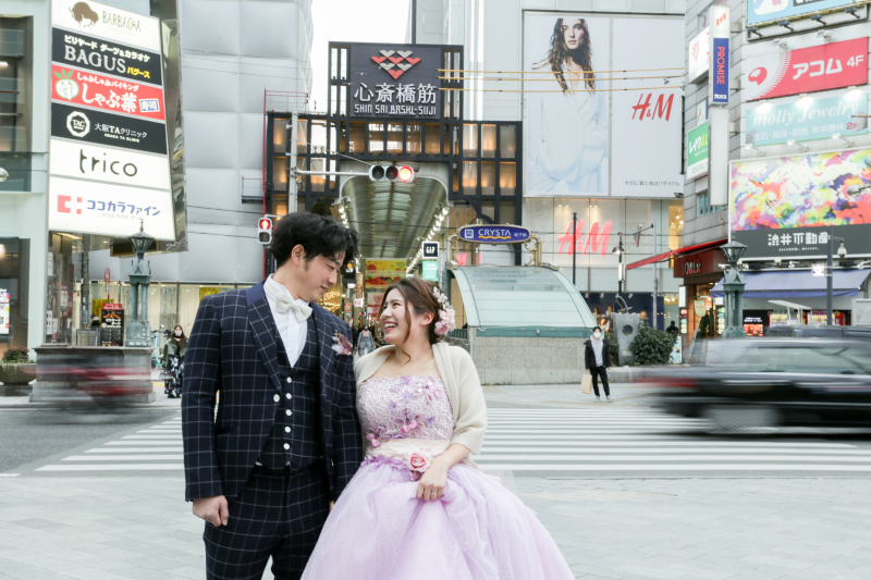 心斎橋の街並みを