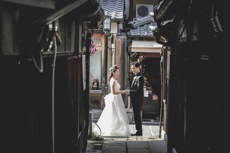 八坂の塔　洋装ロケーション撮影