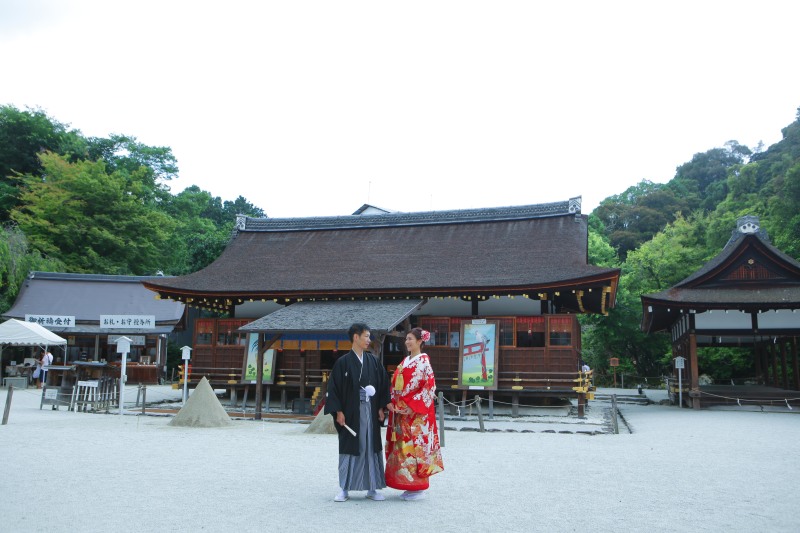 上賀茂神社にて*