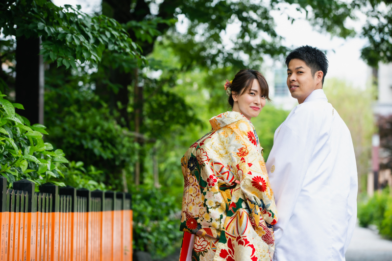 選んだ着物をしっかり映して