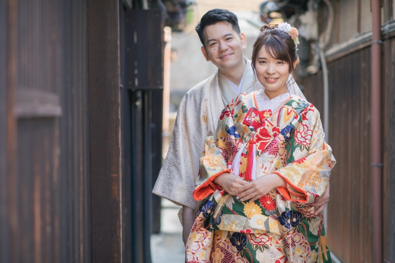 趣のある裏路地にて