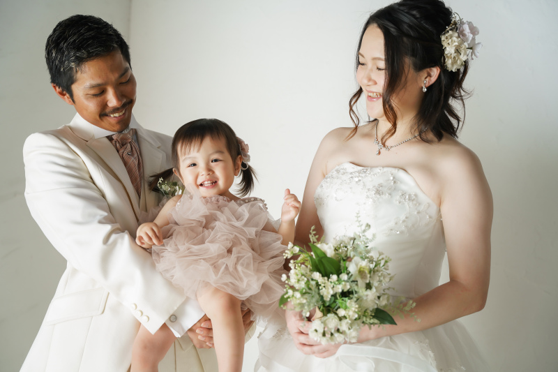 洋装スタジオ　ファミリー撮影