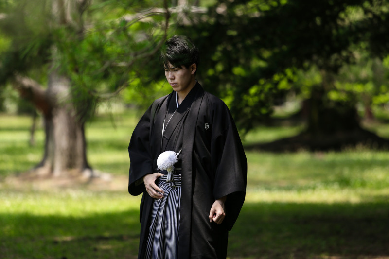 新郎様のソロカットも撮影します*