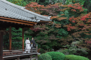 随心院和装紅葉ロケーション撮影