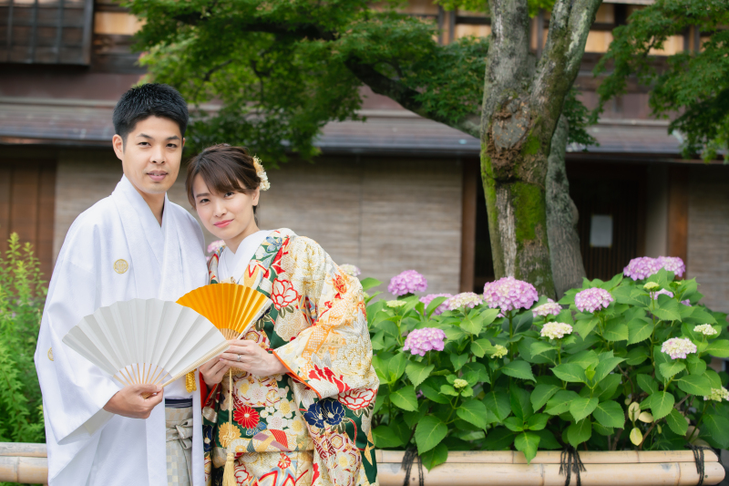 季節のお花と一緒に
