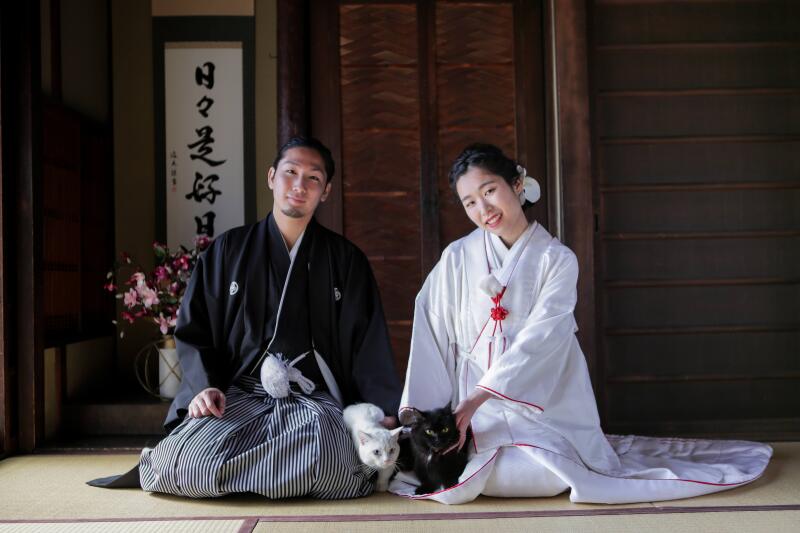 CLAIRE京都西陣店_ペットと一緒に撮影できる