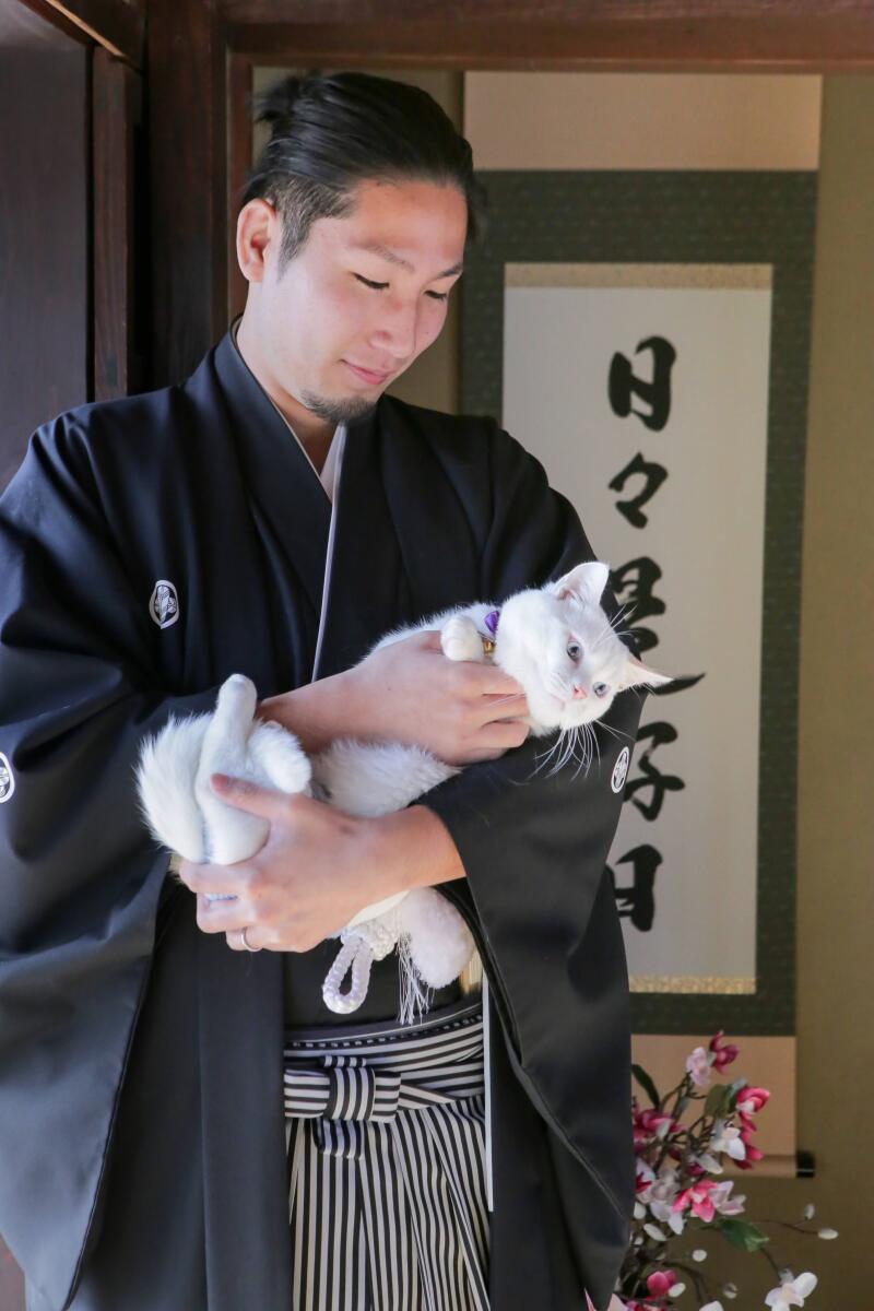 CLAIRE京都西陣店_ペットと一緒に撮影できる