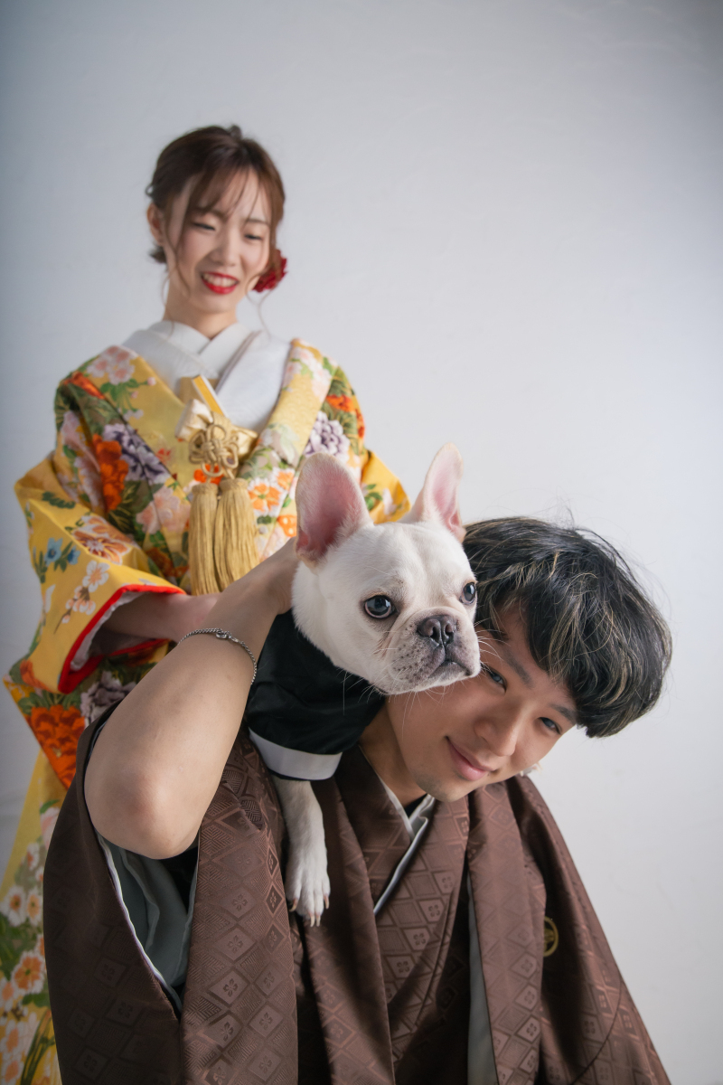 ペットと一緒にスタジオ撮影◇10カットアルバム&撮影データ込◇