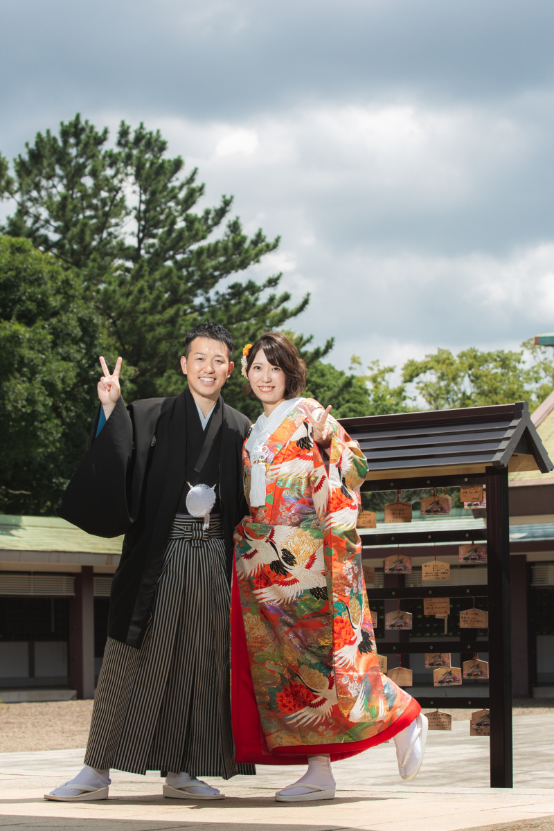 仲良くピースで♡